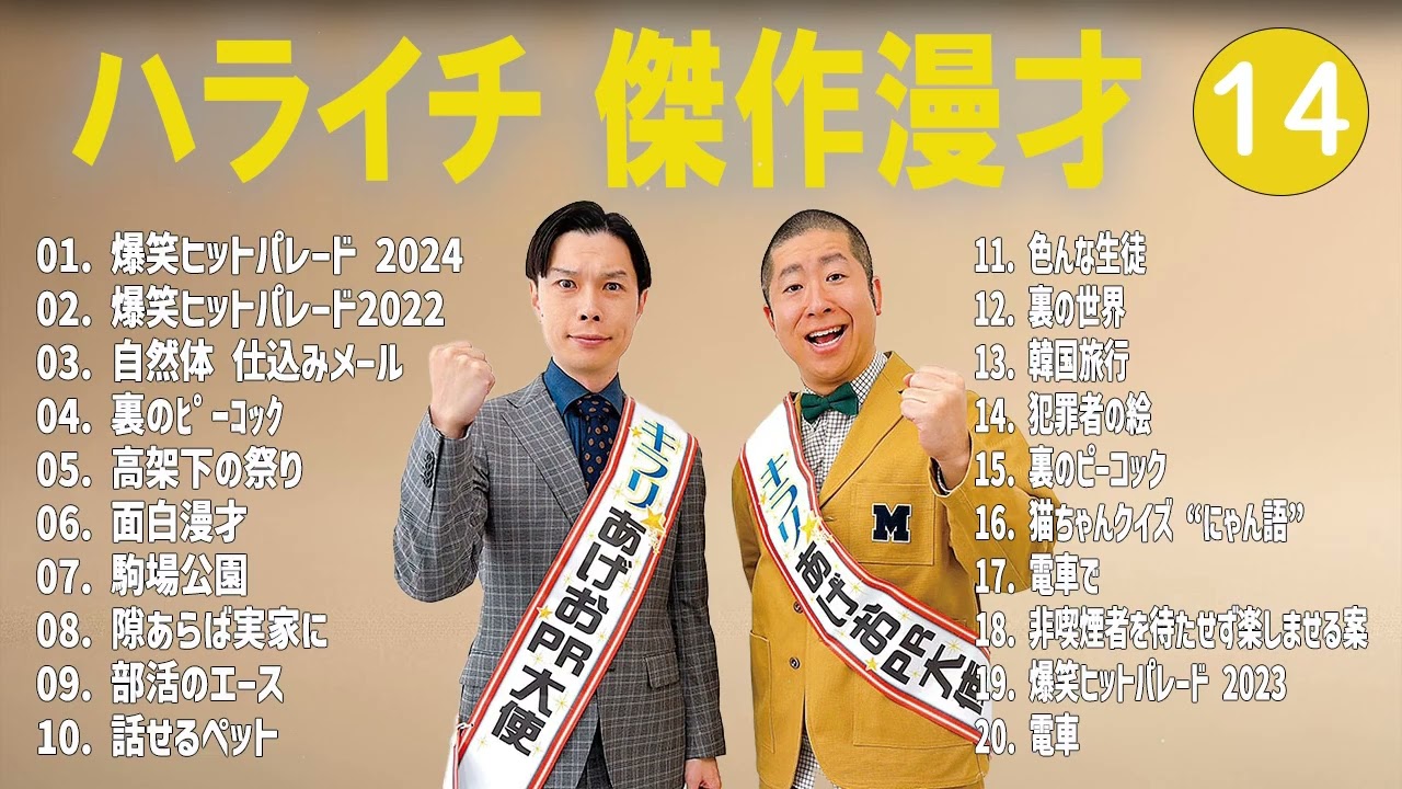 ハライチ 傑作漫才+コント#14【睡眠用・作業用・ドライブ・高音質BGM聞き流し】（概要欄タイムスタンプ有り）