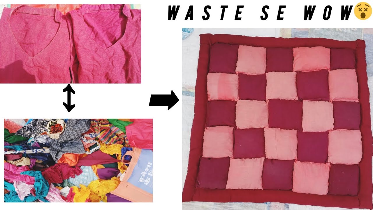 Bekar Kapdon Se Comfortable Seat Pad Banaya | DIY Seat Cushion at Home🏠 (@creativesparks-b2s)