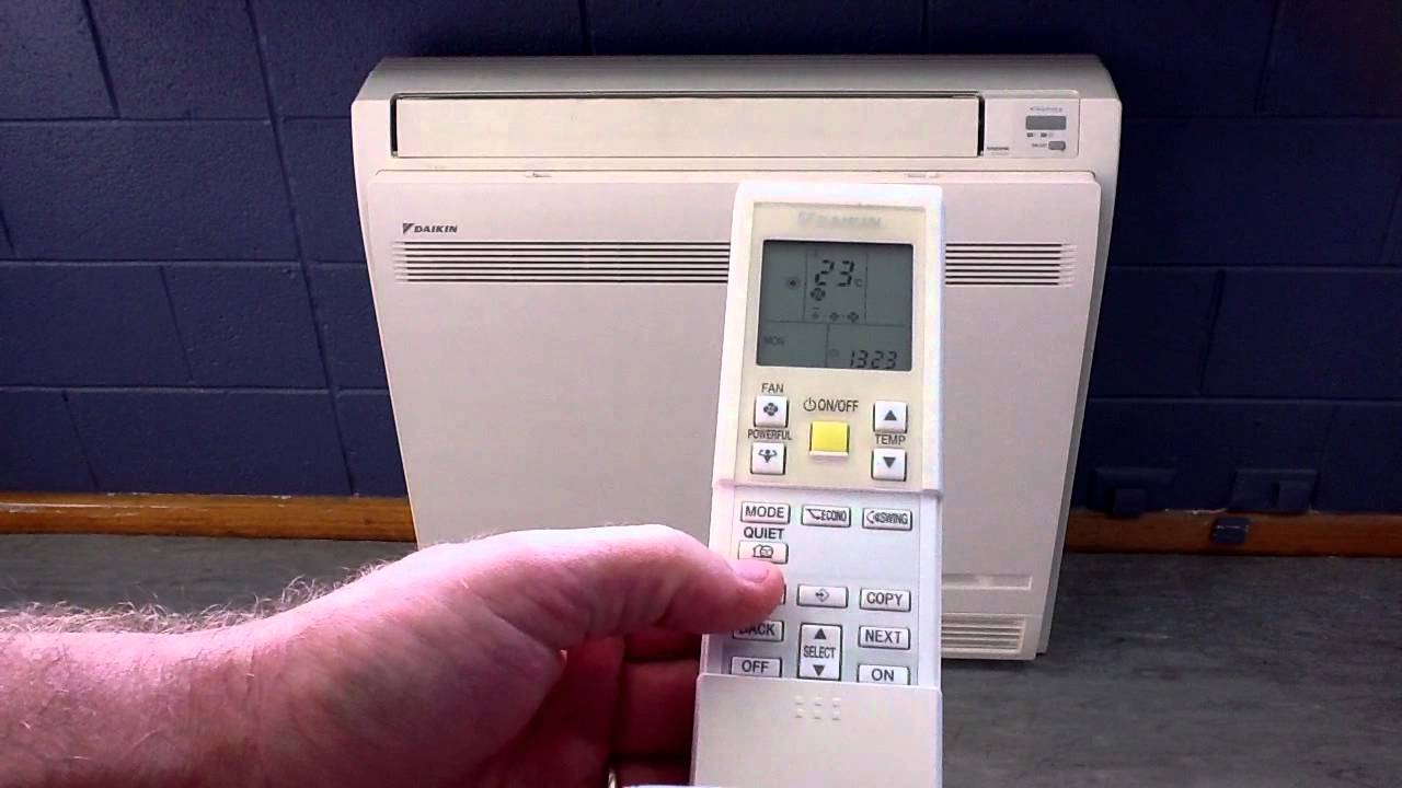 Daikin Weekly Timer Activation