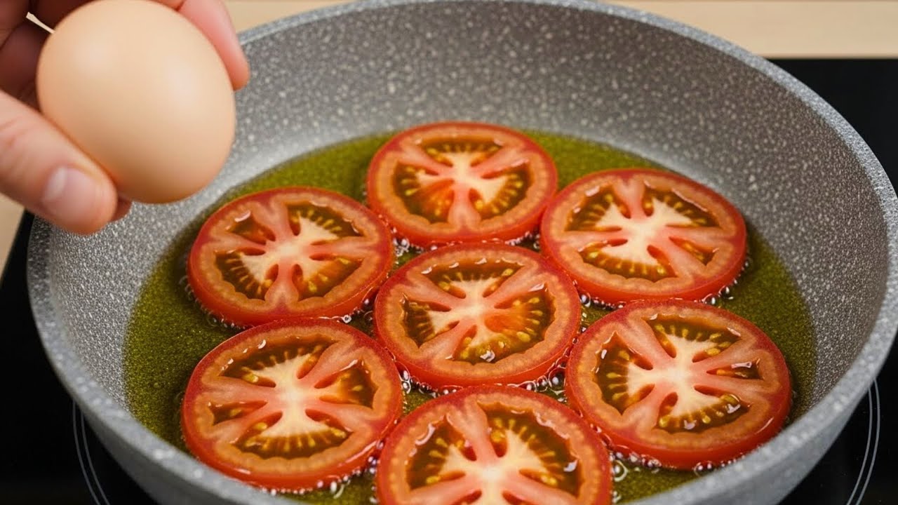 У вас есть один помидор и яйца? Недорогой и вкусный рецепт