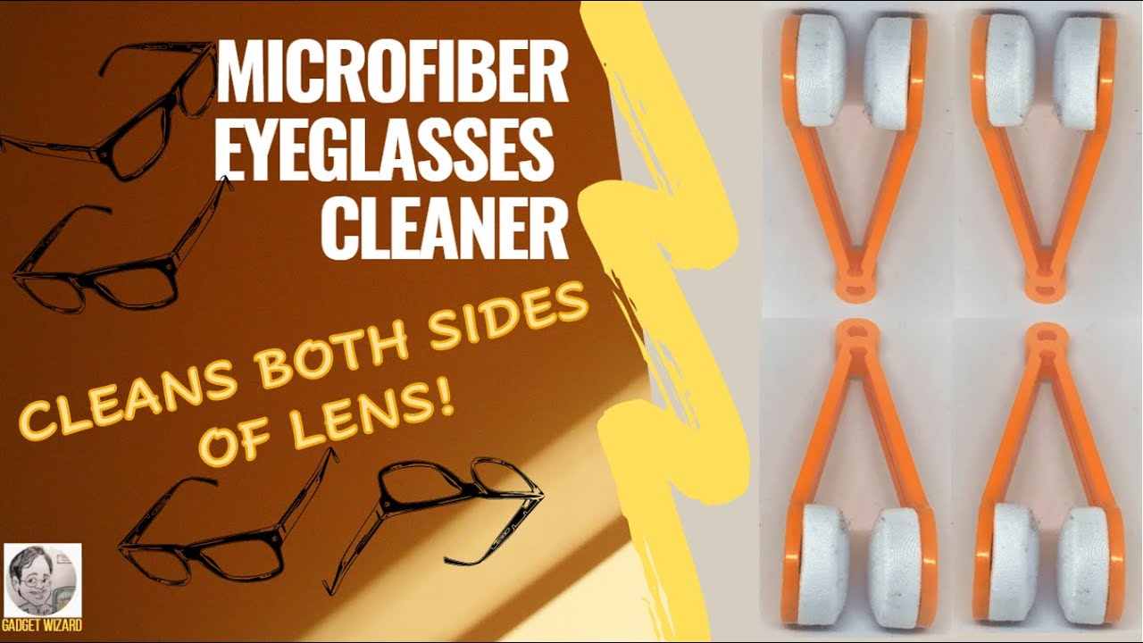 Microfiber Eyeglass Cleaner - How to clean both sides of your lenses at once!