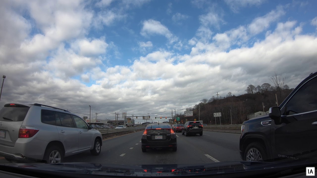 Driving through Massachusetts North Shore