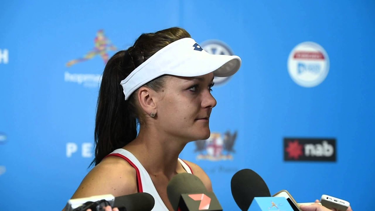 Agnieszka Radwańska press conference - Hopman Cup 2015