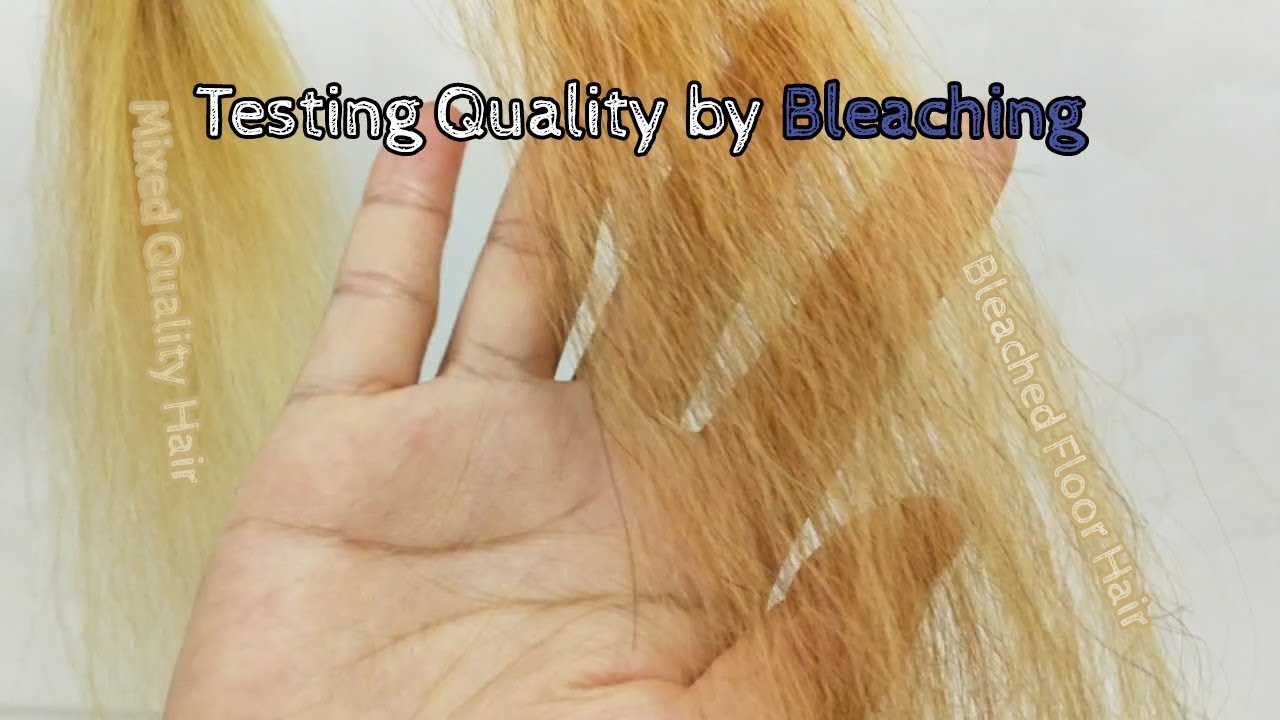 Is it really Raw/Virgin/Remy hair? - Bleach your extensions to 613