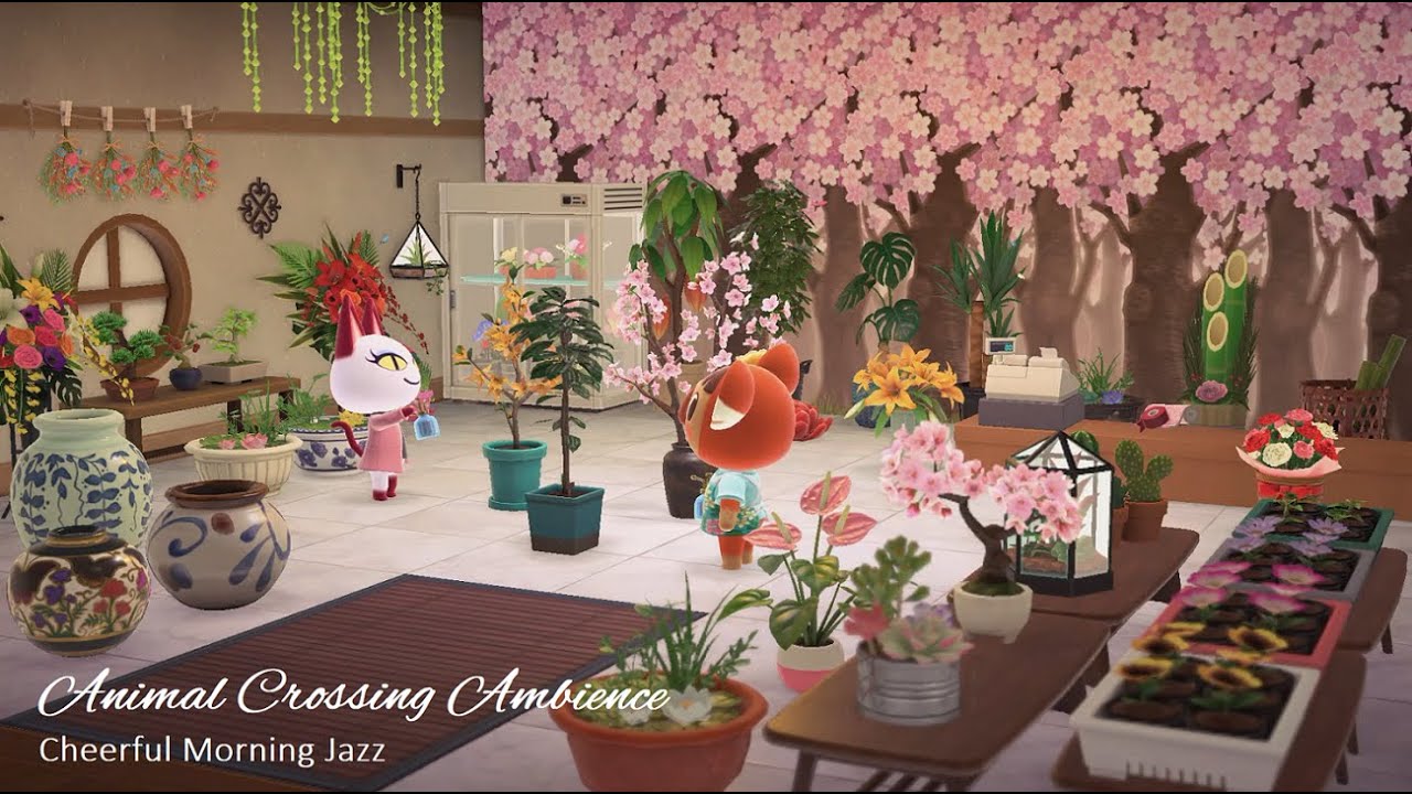ACNH Flower Shop 🌸 Cheerful Morning Jazz 🌸 Animal Crossing Ambience
