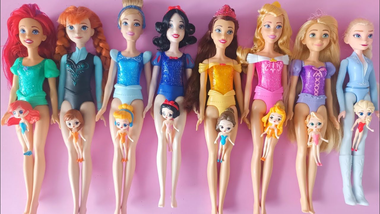 Disney Princess Doll Makeover ~ DIY Miniature Ideas for Barbie   Wig, Dress, Faceup, and More! DIY