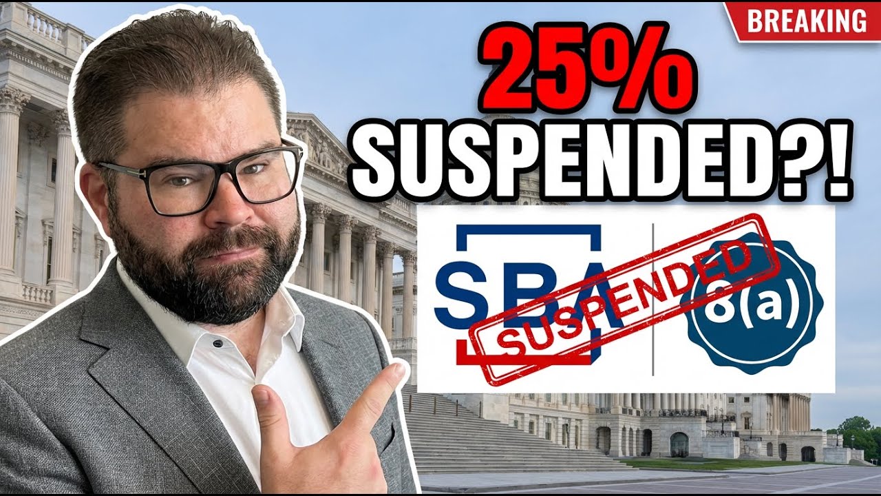 Why the SBA Just Suspended Nearly 25% of the 8(a) Program