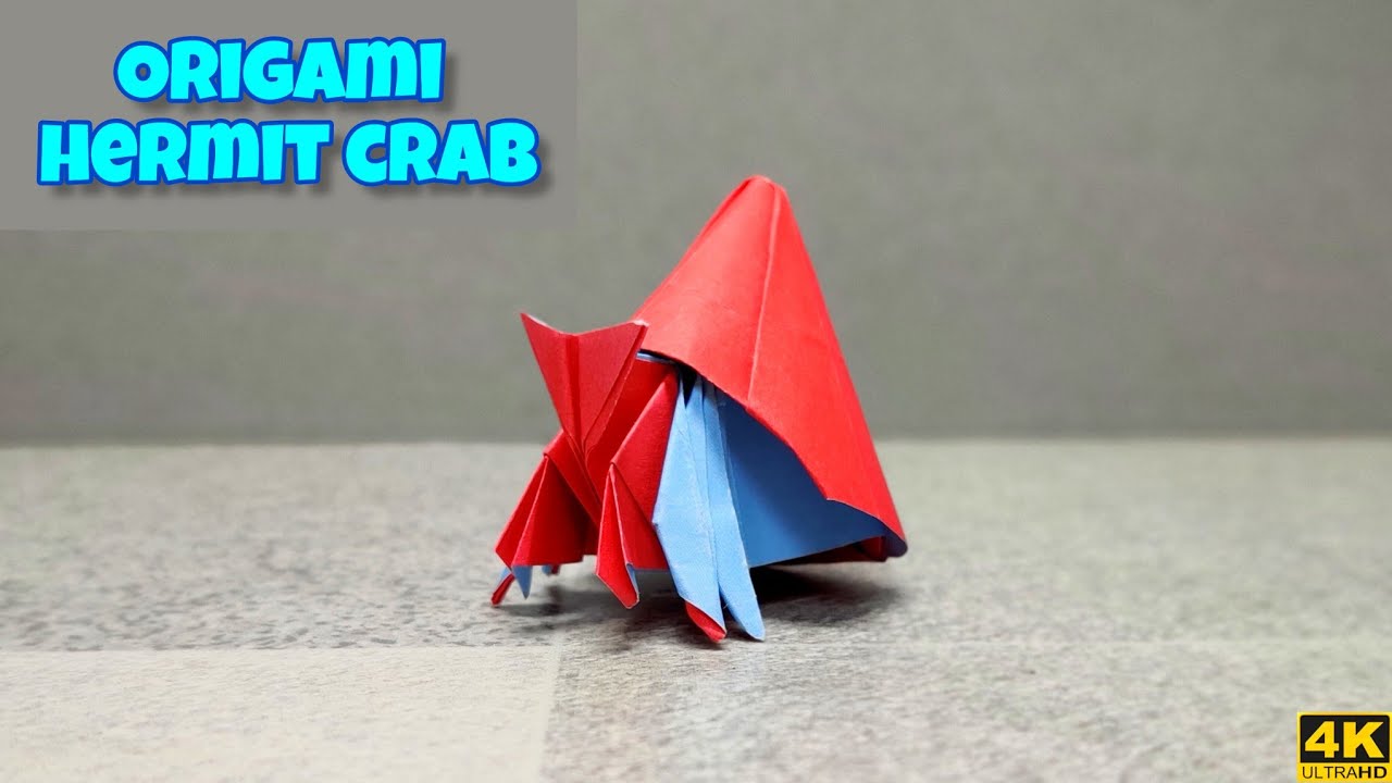 Origami Hermit Crab | Origami tutorial | Paper craft