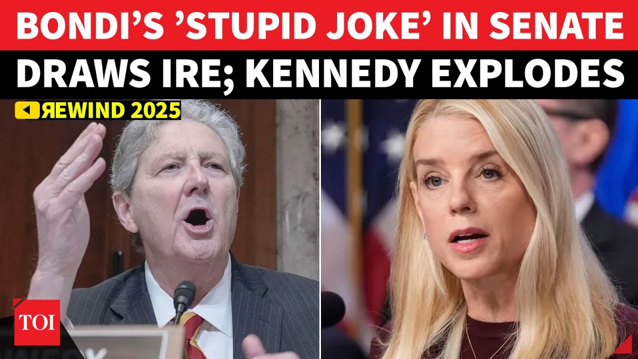 ‘Buy Testicles, Go To Amazon…’: John Kennedy STINGS Pam Bondi After Her ’Stupid Joke’ | 2025 Rewind