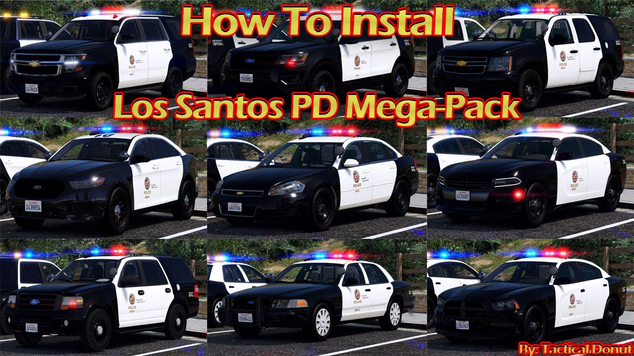 How To Install [ELS] Los Santos PD Mega-Pack (LAPD) 4G19b By: Tactical Donut
