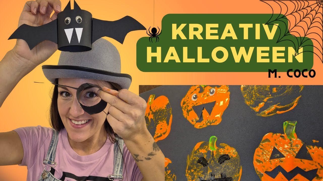 HALLOWEEN - kreativt værksted m. Coco l Coco og Didi l Læringsvideo for børn