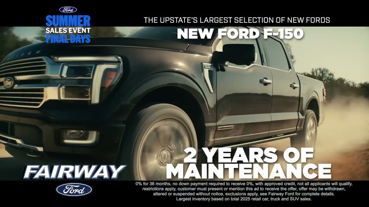 Get 0% + 0 Payments or $10,000 off Select Ford Vehicles at Fairway