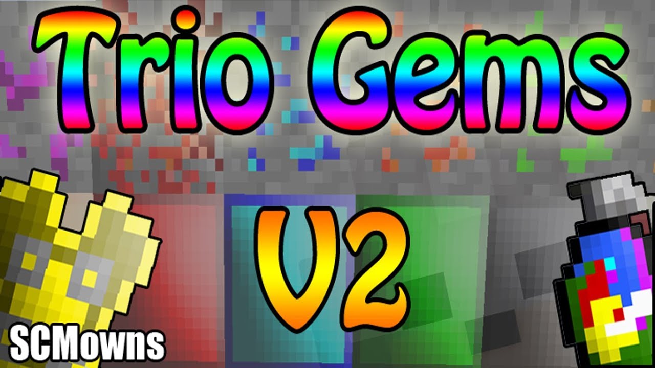 Minecraft Mods - Trio Gems Mod Version 2 Mod Review and Tutorial ( Big Update! )