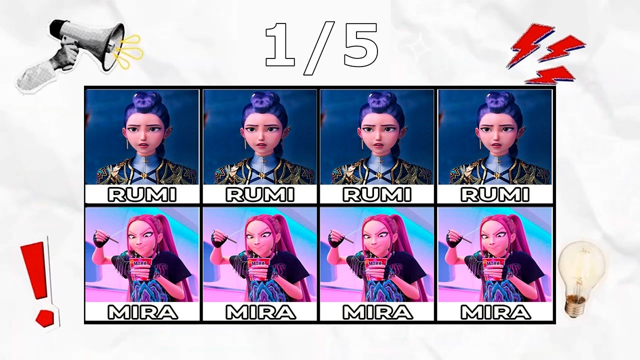 Say The Word On Beat Challenge 1 Level 1   3 Kpop Demon Hunters Rumi Zoey Mira