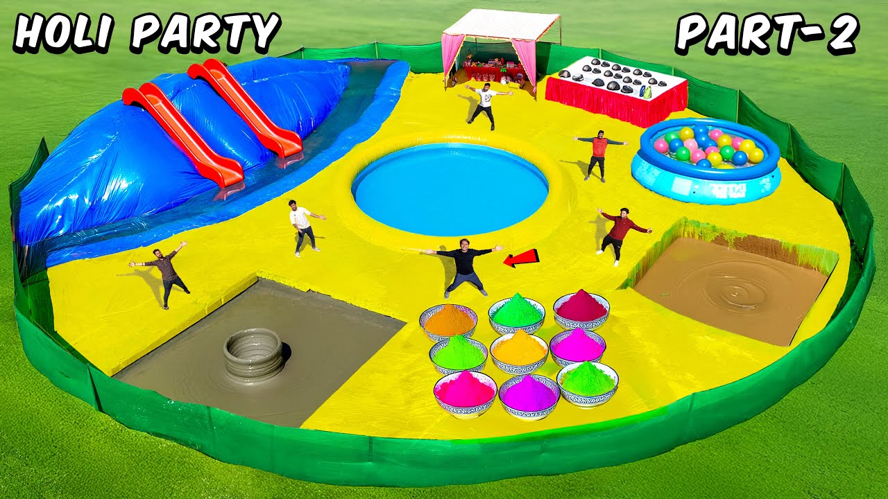 Holi In Desi Water Park 😈 | आगे आप समझ जाओ ?....Holi Theme Park | Part-2