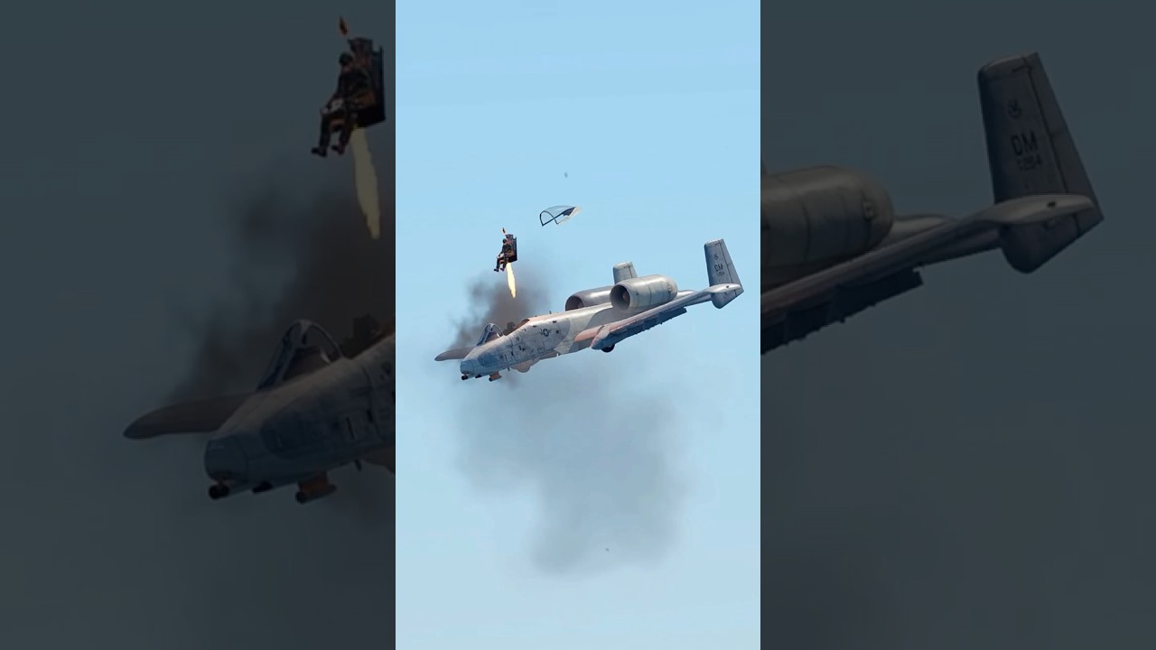 Last Second Ejection Before a Fighter Jet Explosion