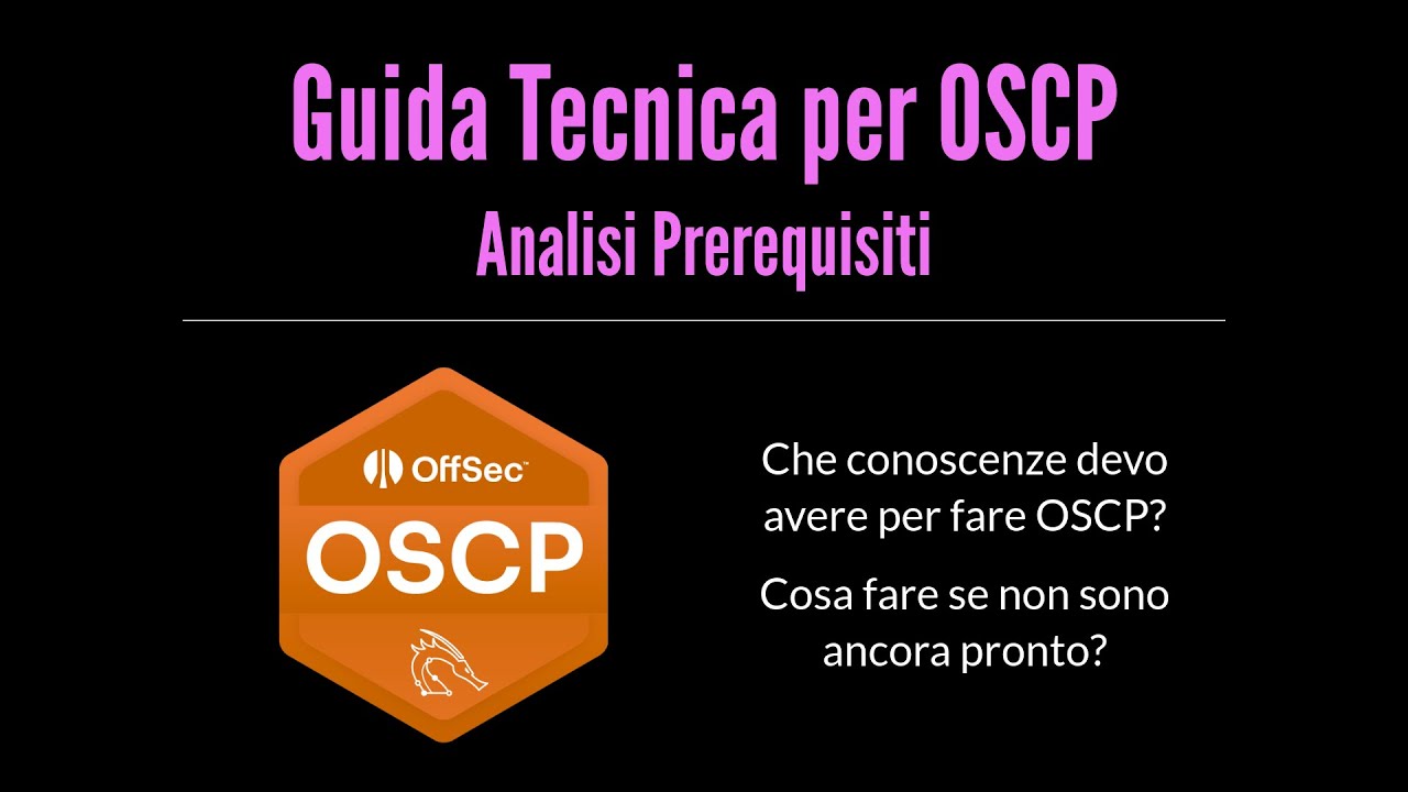 Guida Tecnica per OSCP – Analisi dei Prerequisiti