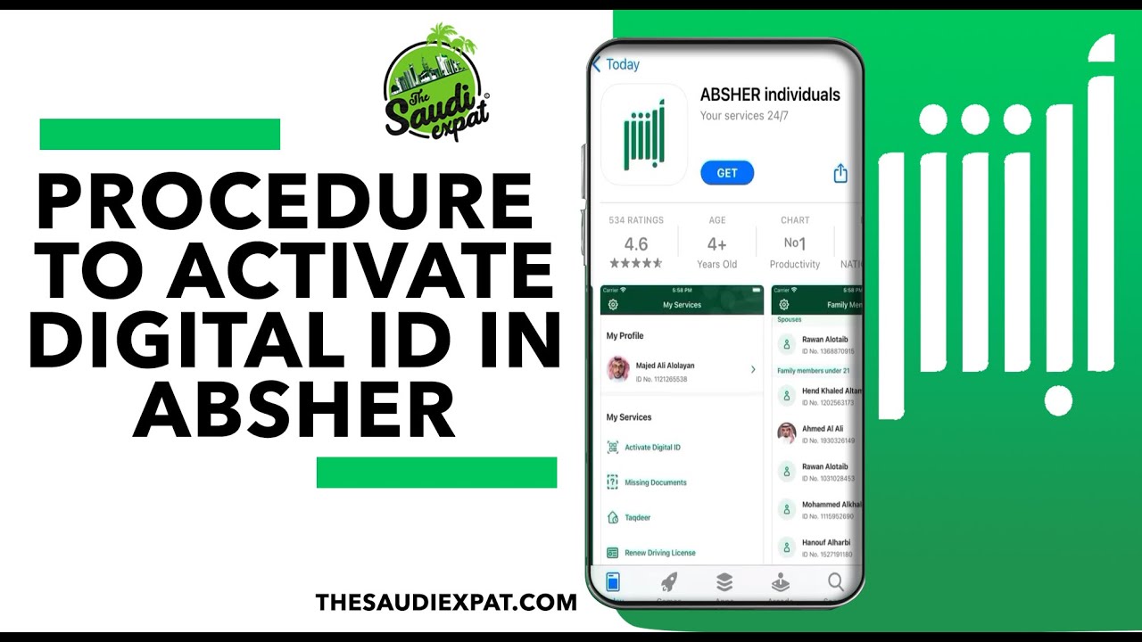 Procedure to Activate Digital ID for Iqama in Absher