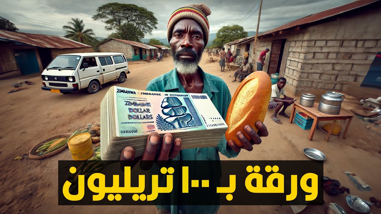 ورقة بـ 100 تريليون | أزمة زيمبابوي المالية