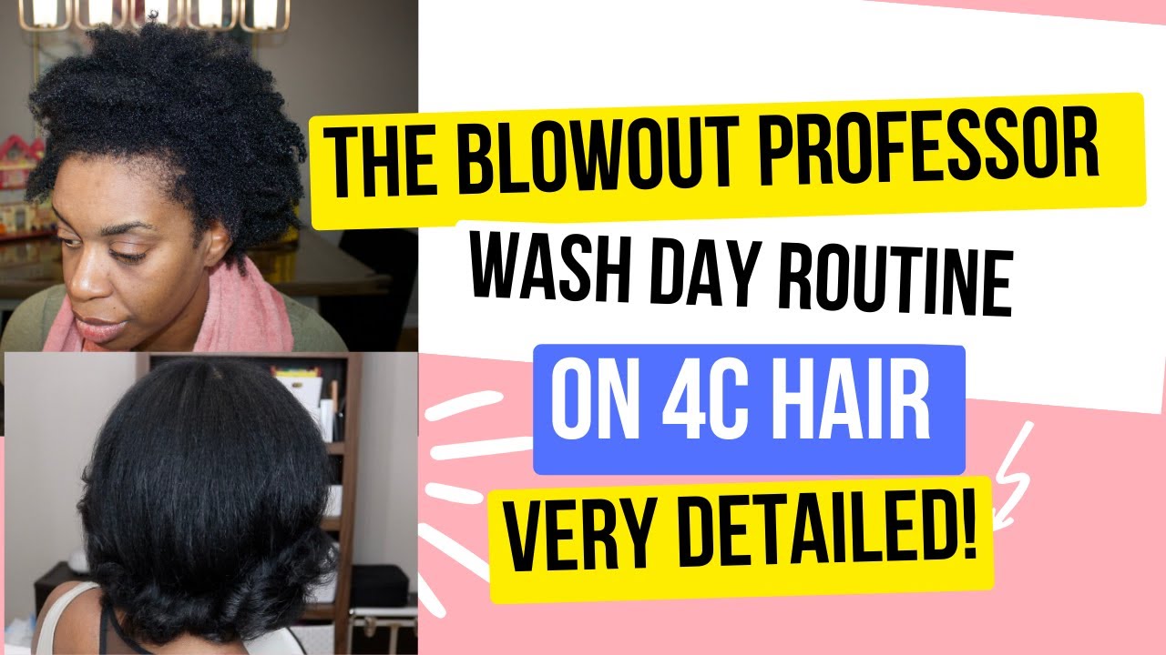 Процедура мытья волос Blowout Professor для волос 4C. Подробный видеообзор процедуры мытья волос ...