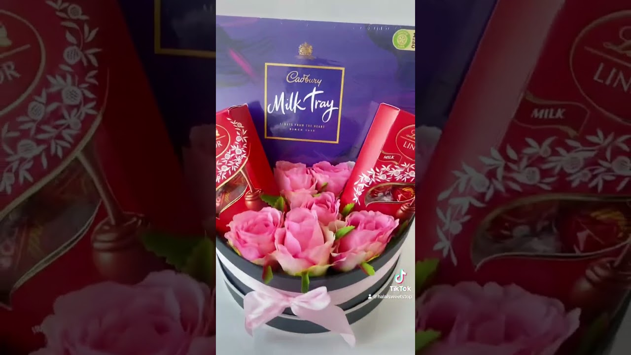 Halal, Personalised Flower & Chocolate Gift Hamper For Mum 👑🌹www.halalsweetstop.co.uk #mum #ammi