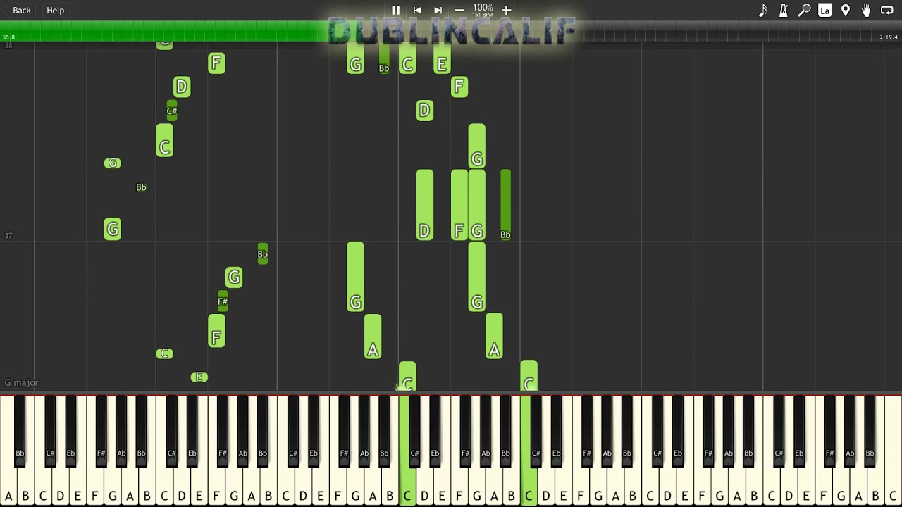 Mario Kart Double Dash - Mushroom Bridge & Mushroom City Theme Piano Tutorial Synthesia
