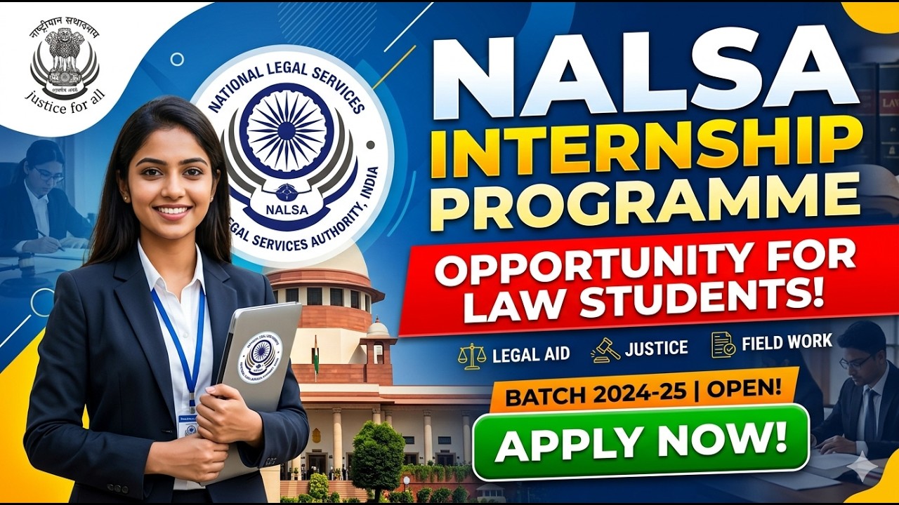 Here's NALSA Internship Programme | Opportunity for Law Students | Apply Now!