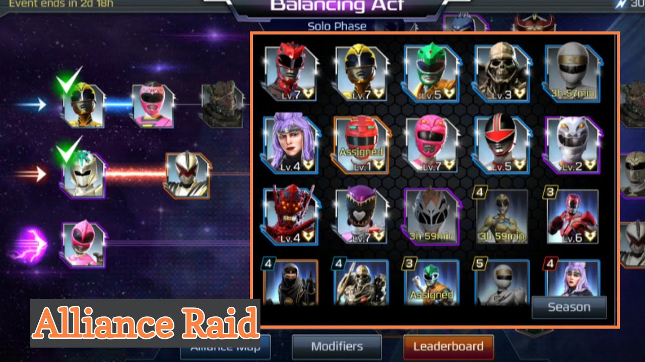 Alliances Raid Battles Gameplay🔥 | Power Rangers Legacy Wars