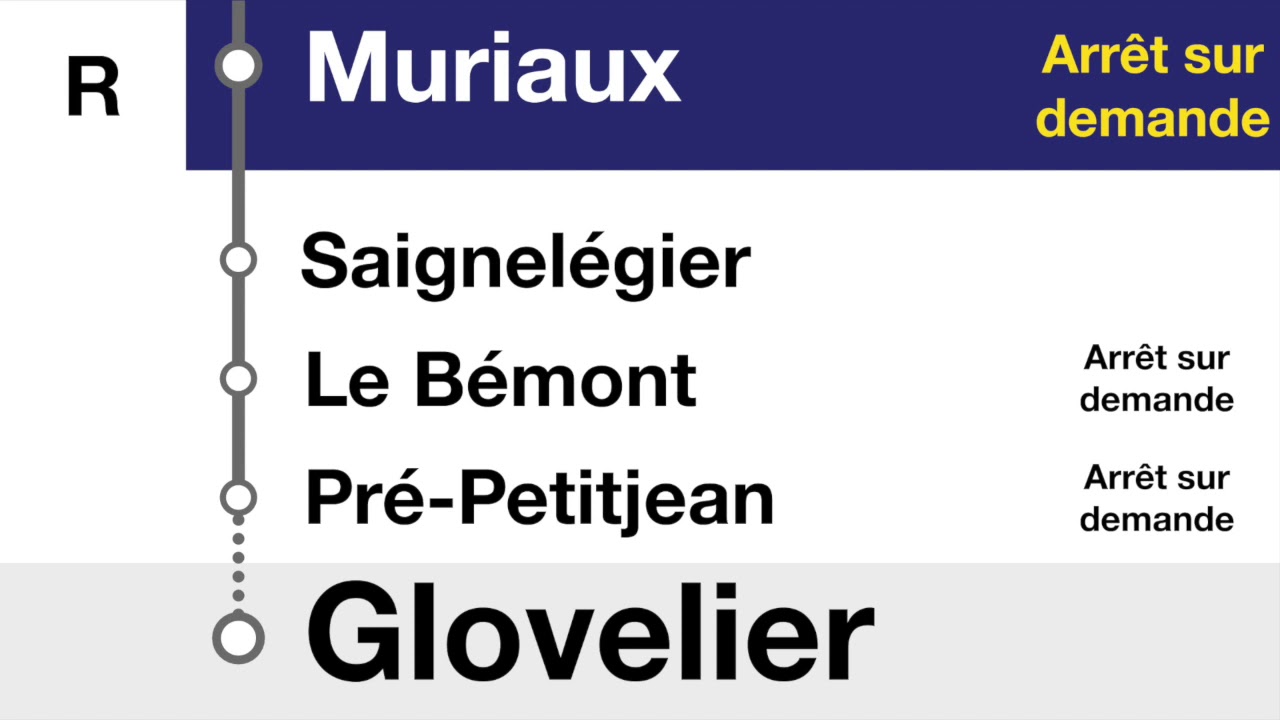 annonces les CJ - Régio La Chaux-de-Fonds – Le Noirmont – Saignelégier – Gloverlier