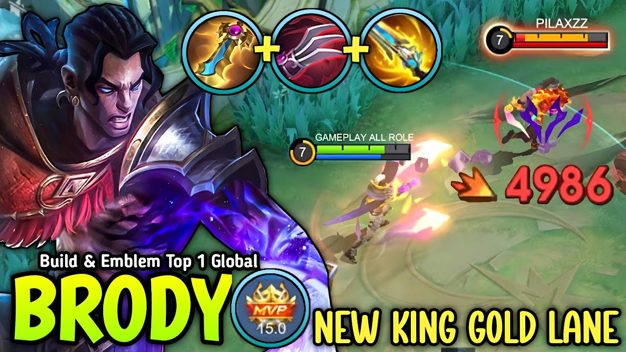 BRODY BIG BUFF WITH NEW META BUILD & EMBLEM 100% BRUTAL DAMAGE 😱 (you must try!?)