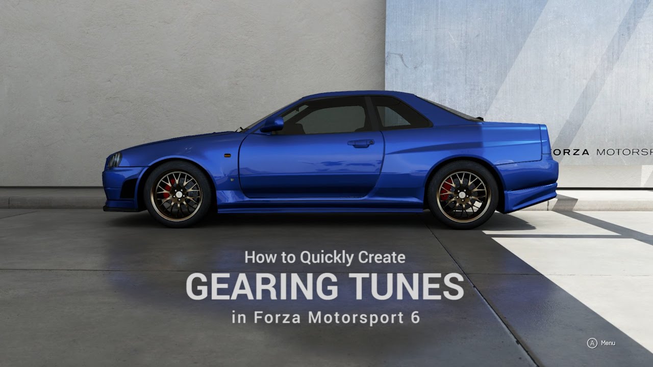 Forza 6 Gear Tuning - How To Stay In The Power Band Using ForzaTune