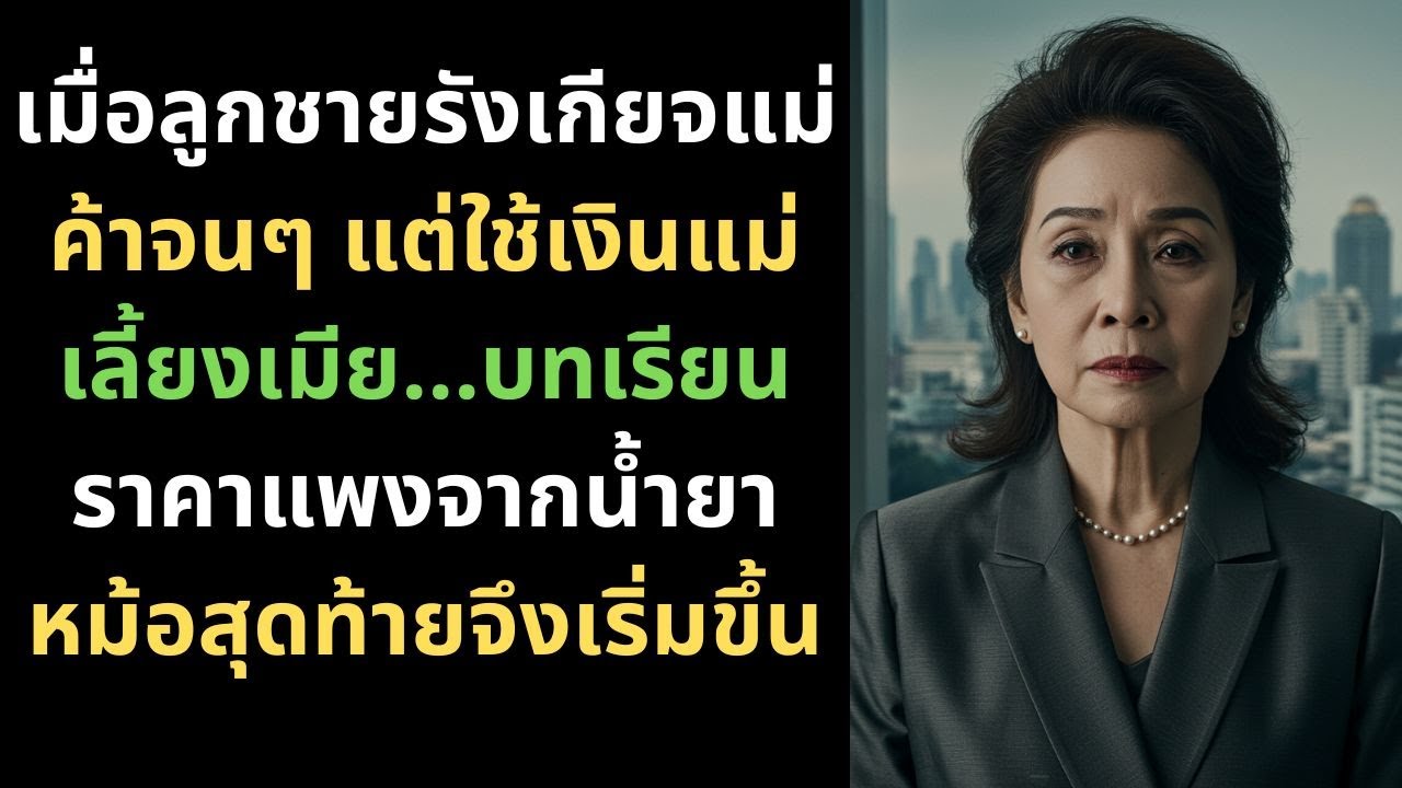 เมื่อลูกชายรังเกียจแม่ค้าจนๆ แต่ใช้เงินแม่เลี้ยงเมีย...บทเรียนราคาแพงจากน้ำยาหม้อสุดท้ายจึงเริ่มขึ้น