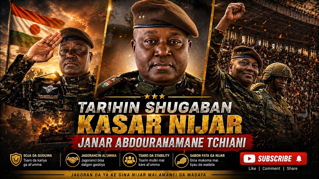 Tarihin Shugaban Kasar Nijar 🇳🇪 Janar Abdourahamane Tiani | Rayuwarsa da Mulkinsa