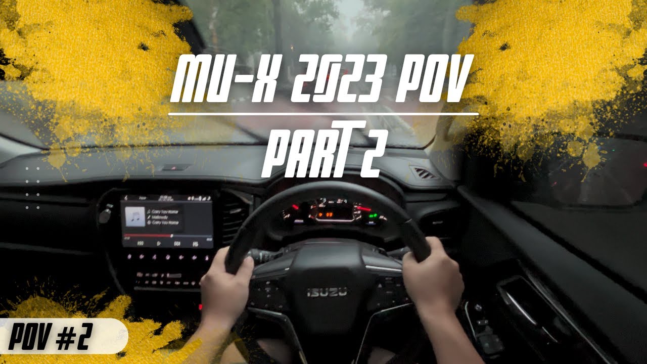 Driver POV 🚗 Isuzu MU-X 2023 RWD ASMR [PART 2] | Rainy Weather (NO TALK NO MUSIC) #autoasmr_id