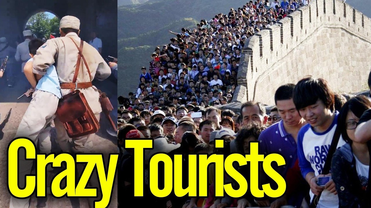 Chinese tourists goes crazy