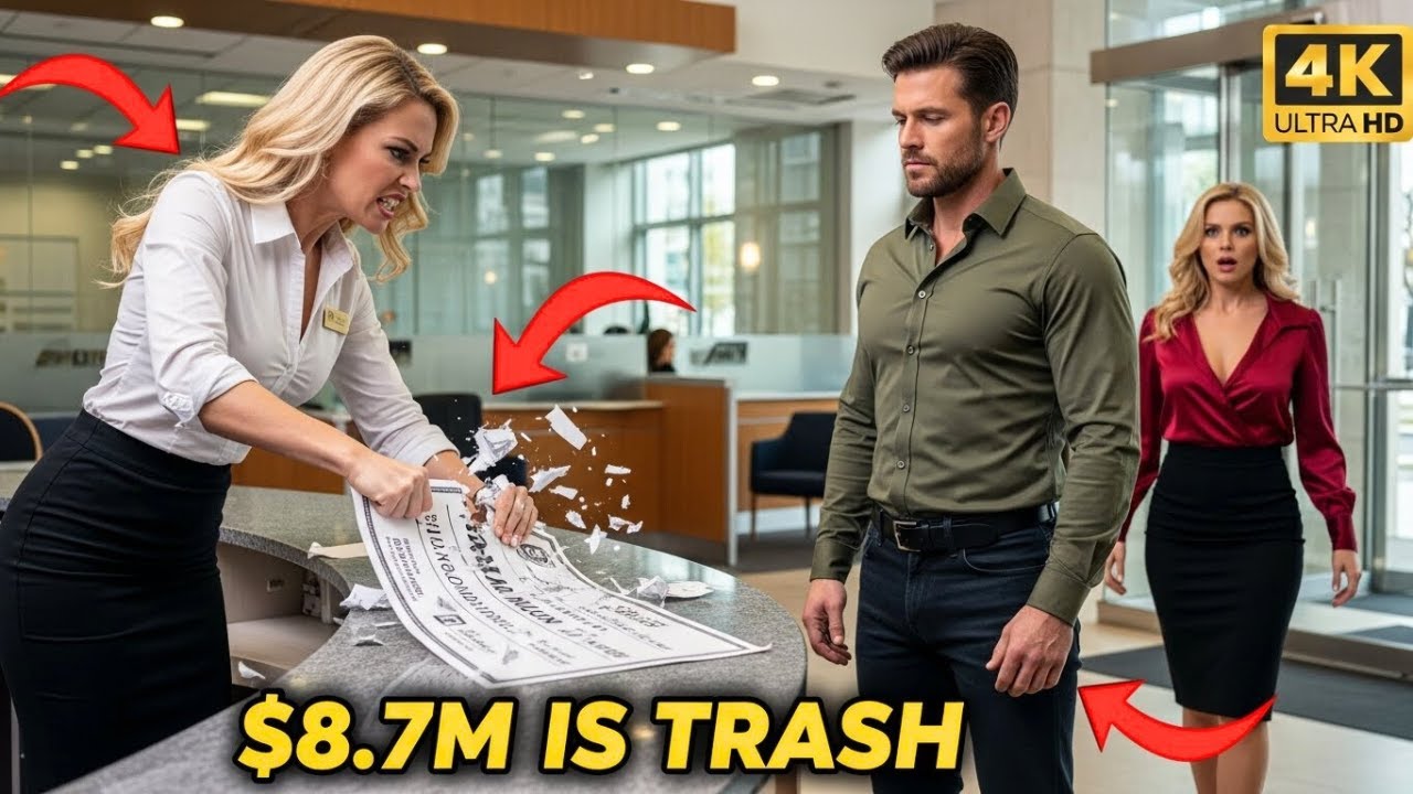 Bank Manager Tore Up a Single Dad’s $8.7M Check — Then Her Boss Said “Sir”