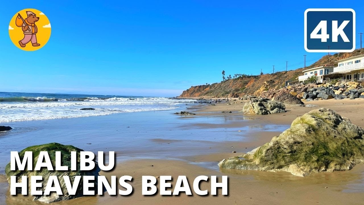 Heavens Beach in Malibu, California Beach Walking Tour | {4k} 🔊 Binaural Sound