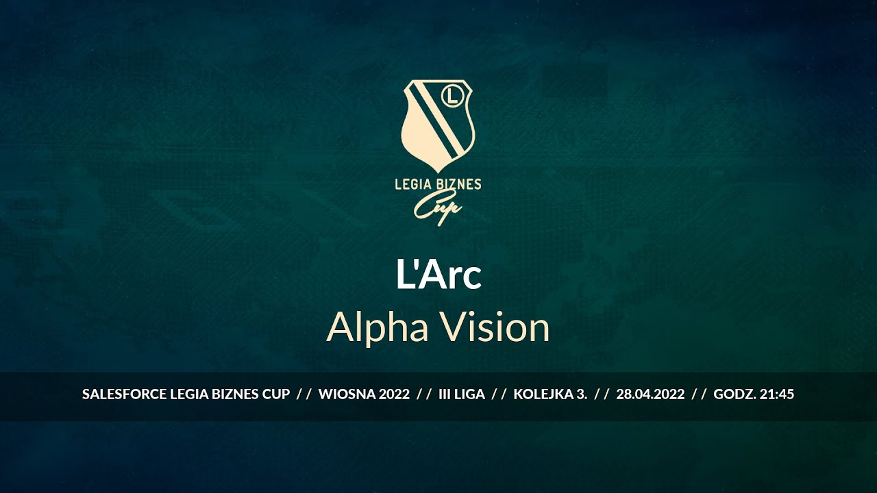 Skrót spotkania L'Arc - Alpha Vision ( Legia Biznes Cup Wiosna 2022 )