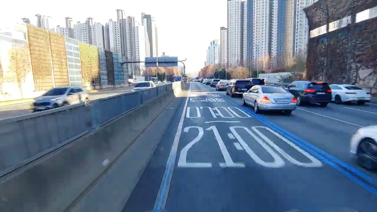 25.01.07 15:50 경부고속도로 버스전용도로 고속주행 한남-양재