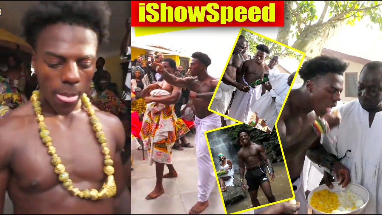 #Live; iShowSpeed shocked Ghana Chief 😲