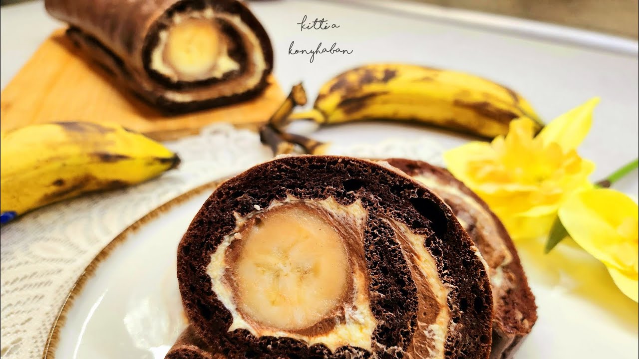 Banános tekercs vagy másnéven Elefántkönnycsepp 🍌