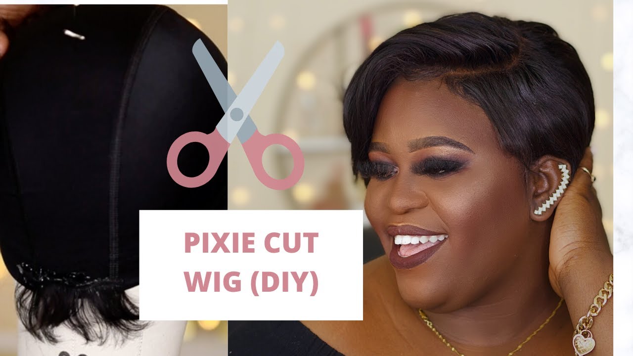 HOW TO DO PIXIE CUT WIG|| DIY|| MAKING YOUR PIXIE CUT WIG|| PIXIE CUT ON WOC