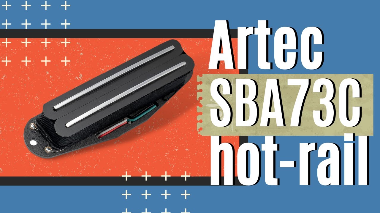 Artec SBA73C Alnico 5 Hot Rails Humbucker - Neck Position (No Talking)