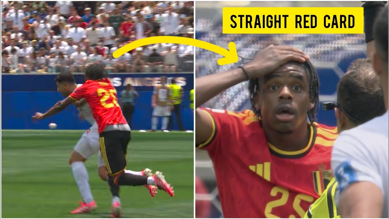 🟥 Nathan Ngoy SENT OFF with STRAIGHT RED CARD vs Iran | Belgium vs Iran FIFA 2026