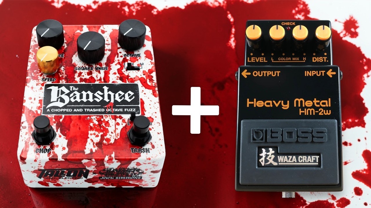 Most BRUTAL pedal combo ever? The Banshee + BOSS HM-2 (no talking)
