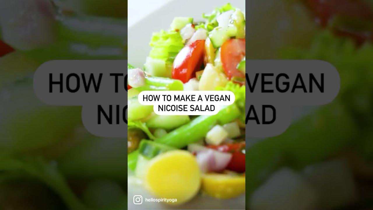 Easy Vegan Nicoise Salad #SHORTS | Hello Spirit Recipes