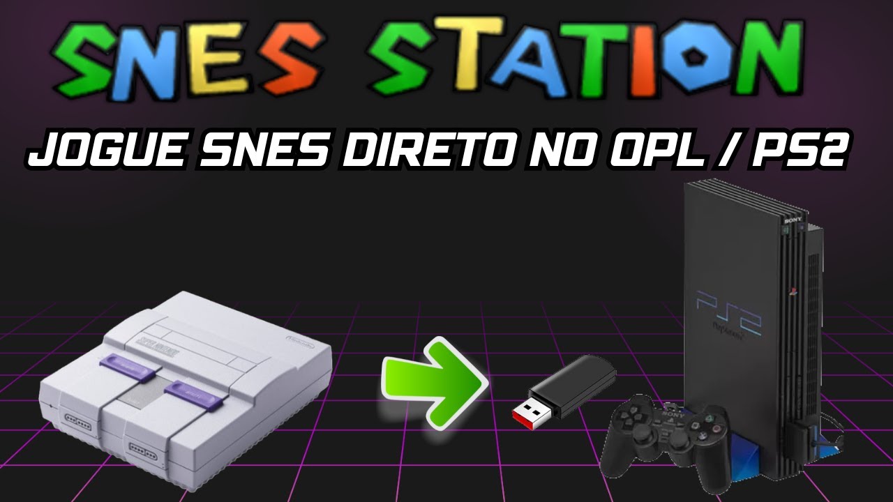 SNES STATION - Jogue Super Nintendo direto pelo OPL no Playtstation 2