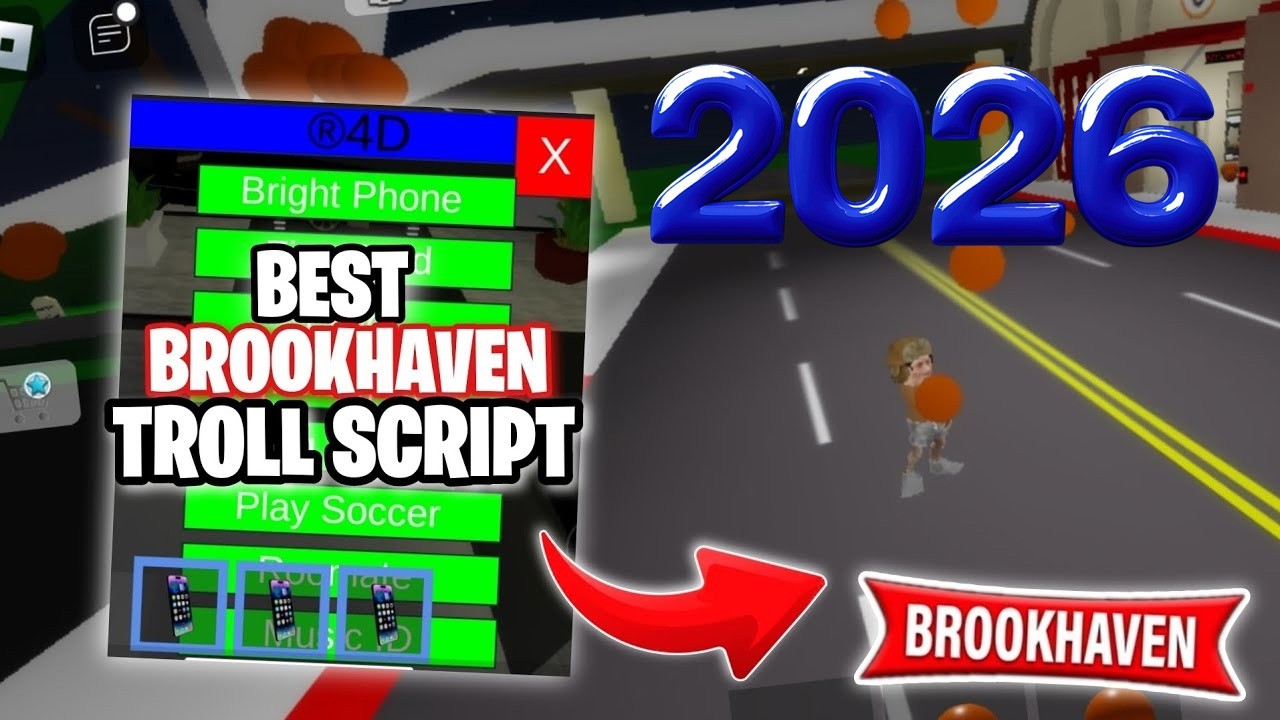 BEST Brookhaven RP Script 2026 🏠🔥 NO KEY Troll Fling Admin Unlock All OP GUI Free! 💰🚀
