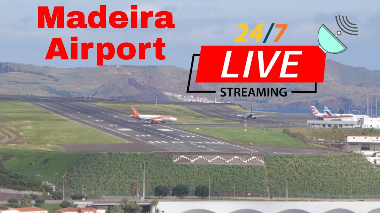 LIVE at Madeira Airport (LPMA) &ndash; Landings and Takeoffs