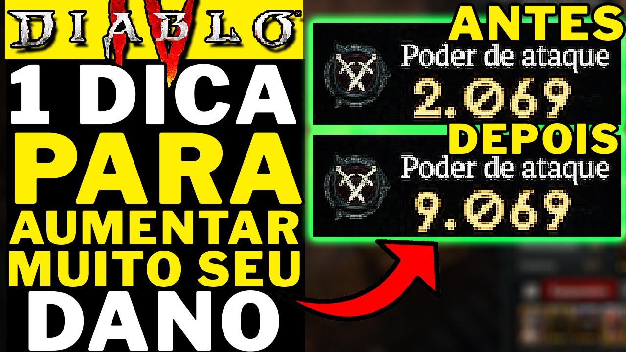 DIABLO 4 - FAÇA ISSO!!! AUMENTE MUITO O DANO DE QUALQUER CLASSE!!!